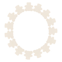 40Pcs Bear Shaped Wood Cutouts Beige DIY Painting Craft Ornaments
