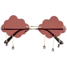 3 Paar Wolkenförmige Sonnenbrillen Chic Brille Accessoire