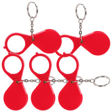 6Stück Lupe Anhänger Schlüsselbund Taschenlupe
