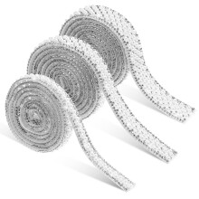 3 -Band-Aufkleber Klebende Perlen Strass-Streifen