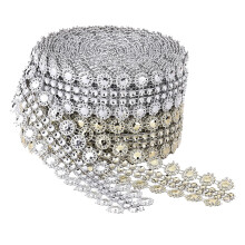 Mlins 2 Perlen Blüten Stahl Schmuck Hohle Strass Ketten