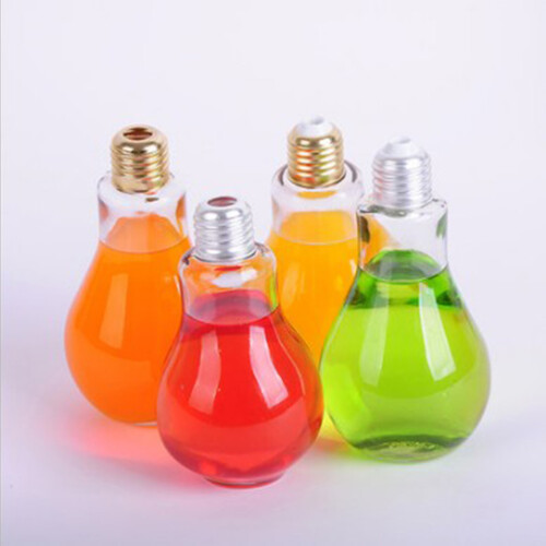 Glasflasche Saft Kupferdraht Lampe 2