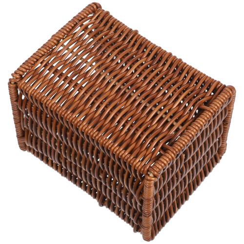 Wicker Plate Holder Imitat Rattan Essstäbchen Halter Büro