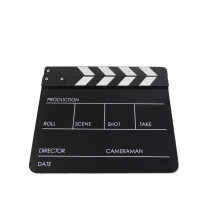 Blank Black Directors Clapboard Aus Acryl 1 Satz 11,8*9,8 Zoll
