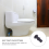 2 Sets Toiletten Installations Set Für Montage Schwarz 11
