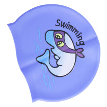 Wasserdichter Schwimmhut Silikonmütze Mit Kinnband Für