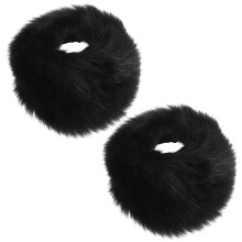 Faux Armbänder Schwarze Handgelenkstulpen Für Damen 1 Paar