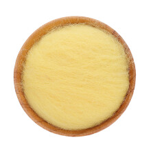 1Pc Wool Pin Cushion Yellow Wooden Needle Organizer for Sewing