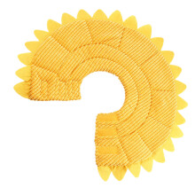 Yellow Polyester Rückholkragen 1Set Für Katzen