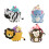 12 Sets Baby Cake Muffin Förmchen Halter Becher 4