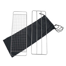 1Set Camping Grillrek Rvs Met Opbergtas Voor Buiten Barbecue