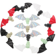 4 Sets Halloween Fledermausflügel Mit Haar Hut Accessoire