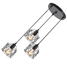 3 Dreiköpfige Eisenlaterne Kronleuchter