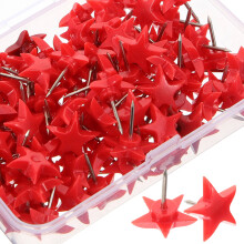 Bulletin Board Thumbtack Sternförmige Reißzwecke Rot 100