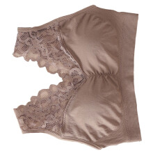 Stretchy Tube Top Bralette Spandex 1 Khaki