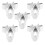5St Durable Gemüse Feeder Clips Für , Silber 1