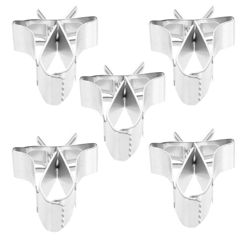 5St Durable Gemüse Feeder Clips Für , Silber