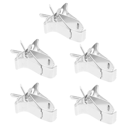 5St Durable Gemüse Feeder Clips Für , Silber 2