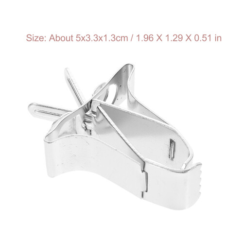 5St Durable Gemüse Feeder Clips Für , Silber 1