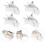 5St Durable Gemüse Feeder Clips Für , Silber 4