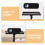 Plateau Support Tripode Portable Pour Projecteur En Acier Noir 6