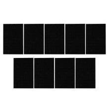9 Teile Schmuckkasten Schaumstoffkissen 28,00x18,00x1,20 cm Schwarz