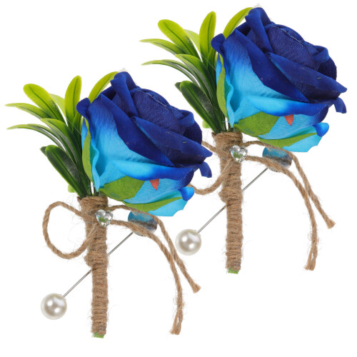 2Stück -Boutonniere Anzug Corsage Für