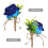 2Stück -Boutonniere Anzug Corsage Für 7