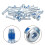 20 Sets Kinder Rollschuhzubehör Silber 10