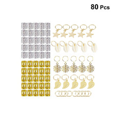 80 Metall Runde Schnalle Kopfschmuck Dreadlocks Haarschmuck