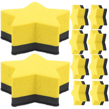 10 Mini Whiteboard Platte Klaslokaal Fleece Spons
