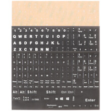 3 Blätter Tastatur Aufkleber Ersatz Englisch