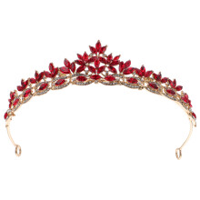 Eleganter Roter Haarreif Modisches Brautschmuck