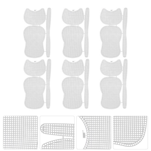 6 Stk. Hakenbeutel Mesh Mit Büro Miss White 2