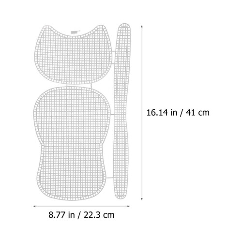 6 Stk. Hakenbeutel Mesh Mit Büro Miss White 1