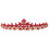 Eleganter Roter Haarreif Modisches Brautschmuck 5