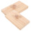 Sand Musikinstrument 2Stk Holz Beige 3