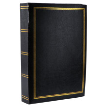Black Scrap Book Mit Taschen Retro Fotoalbum Nachricht