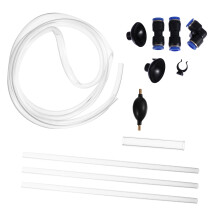 3Stk Aquarium Saugsiphon Wasserreiniger Werkzeug Acryl Weiß