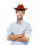 Mens Western Hut Khaki Polyesterfilz 1 8
