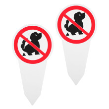 2 Pet Cleaning Mark Be Respectful Hof Schild Hundepinkel