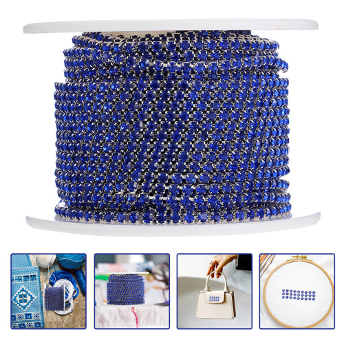 Rhinestone Charm Kette Diy Material Silber Eine Rolle 1