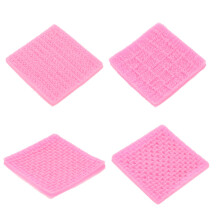 Kuchen Backzubehör Silikonform Rosa 4 3,9x3,6x0,3 Zoll