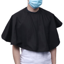 Wasserdichtes Friseurcape Aus Kunststoff Schwarz 1 Satz