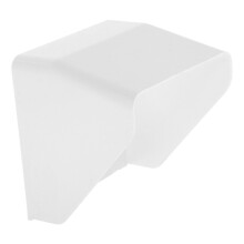 Auszugbarer Zaun Außenplane Weiß 9,80x9,60x8,30 Cm