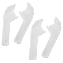 4Pcs Rv Plastic Gutter Spout Extensions White for Rainwater Roof Flow