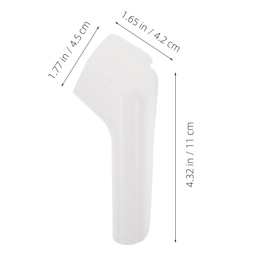 4Pcs Rv Plastic Gutter Spout Extensions White for Rainwater Roof Flow 1