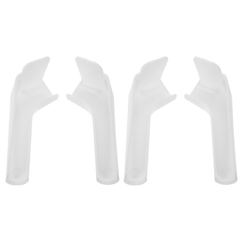 4Pcs Rv Plastic Gutter Spout Extensions White for Rainwater Roof Flow 2