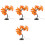 4St Licht Kunststoff Ahornbaum USB Tischdeko 5