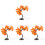 4St Licht Kunststoff Ahornbaum USB Tischdeko 4